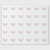 ミッ恋しく思ズブライダルシャワーに名前を追加する年simpl ラッピングペーパー (フラット)