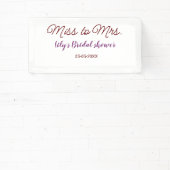 ミッ恋しく思ズブライダルシャワーに名前を追加する年simpl 横断幕 (インサイチュ)