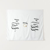 ミッ恋しく思ズブライダルシャワーの背景 タペストリー (正面(横))