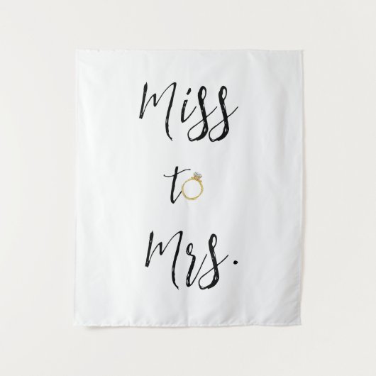 ミッ恋しく思ズブライダルシャワーの背景 タペストリー (正面)