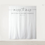 ミッ恋しく思ズブライダルシャワーデコーの背景 タペストリー (正面)