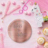 ミッ恋しく思ズブライダルシャワーパーティーバラ金ゴールドピンク ペーパープレート (パーティー)