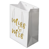 ミッ恋しく思ズブライダルシャワーパーティー金箔 ミディアムペーパーバッグ (裏面アングル)