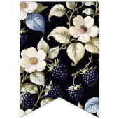 ミッ恋しく思ズブライダルシャワーフローラブラックベリー バンティングフラッグ (第2の旗)