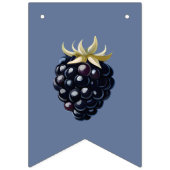 ミッ恋しく思ズブライダルシャワーフローラブラックベリー バンティングフラッグ (第3の旗)