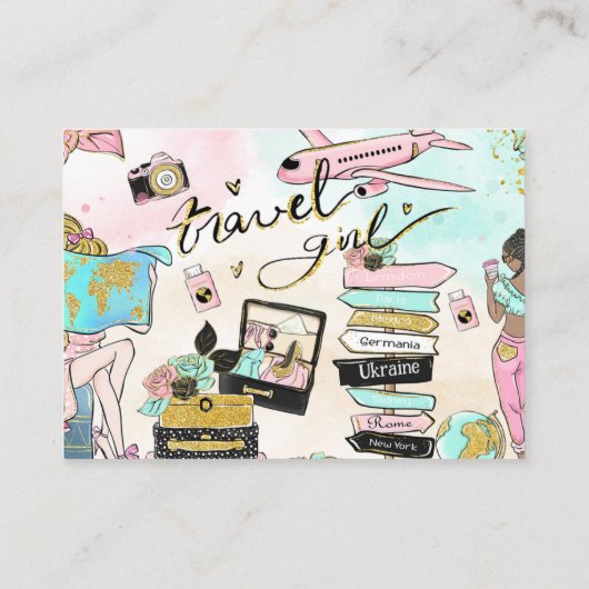 ミッ恋しく思ズブライダルシャワーレジストリQRへの旅行 エンクロージャーカード (裏面)