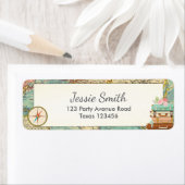 ミッ恋しく思ズブライダルシャワー差出人住所ラベル ラベル (インサイチュ)