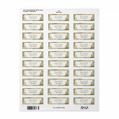 ミッ恋しく思ズブライダルシャワー差出人住所ラベル ラベル (フルシート)