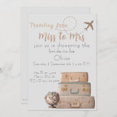 ミッ恋しく思ズブライダルシャワー招待状 招待状 (正面/裏面)