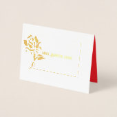 ミッ恋しく思ズページェントバラフォイルカスタムありがとう 箔カード (正面)