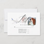 ミッ恋しく思ズ旅行ブライダルシャワーRSVPカードへ 出欠カード (正面)