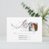 ミッ恋しく思ズ旅行ブライダルシャワーRSVPカードへ 出欠カード (スタンド正面)