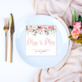 ミッ恋しく思ズ赤面フローラブライダルシャワーナプキン スタンダードカクテルナプキン