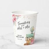 ミッ恋しく思ズ・アドベンチャーフローラブライダルシャワー 紙コップ (裏面)