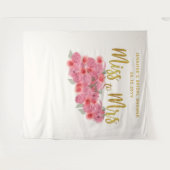 ミッ恋しく思ズ・ウォール・オブ・バラボホシックブライダル背景 タペストリー (正面(横))