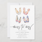 ミッ恋しく思ズ・シック・ハイヒールブライダルシャワー 招待状 (正面)