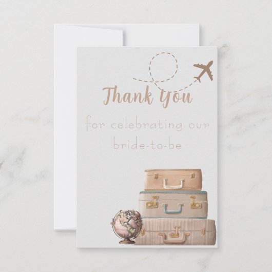 ミッ恋しく思ズ・ブライダルシャワー サンキューカード (正面)