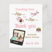 ミッ恋しく思ズ・ブライダルシャワー・ジャーニーへ ポストカード (正面)