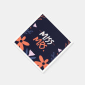 ミッ恋しく思ズ・ブライダルシャワー スタンダードカクテルナプキン (角)