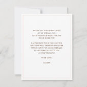 ミッ恋しく思ズ・ブライダルシャワー・フラット 招待状 (裏面)