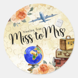 ミッ恋しく思ズ・ブライダルシャワー ラウンドシール