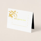 ミッ恋しく思ズ・ページェント・オーキッド・フォイルカスタム・サンキュー 箔カード (正面)