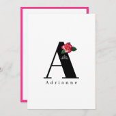 ミッ恋しく思セント・クラウン・フラット・ノート・カード – バラ ノートカード (正面/裏面)