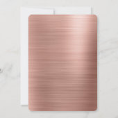 ミッ恋しく思トバラ金ゴールド |赤面ピンクブライダルシャワー 招待状 (裏面)