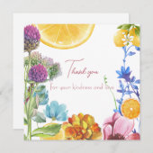 ミッ恋しく思トブライダルシャワーサンキューカード サンキューカード (正面/裏面)