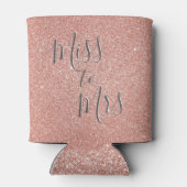 ミッ恋しく思トブライダルシャワーパーティーバラ金ゴールドグリッター 缶クーラー (裏面)