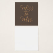 ミッ恋しく思トブライダルシャワーモダンバチェロレッテ (正面&裏面)