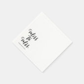 ミッ恋しく思トブライダルシャワーモダンバチェロレッテ スタンダードカクテルナプキン (角)