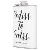 ミッ恋しく思トブライダルシャワーモダンバチェロレッテ フラスク (左)