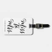 ミッ恋しく思トブライダルシャワーモダンバチェロレッテ ラゲッジタグ (正面横)