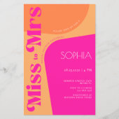 ミッ恋しく思ト・ホット・ピンクのブライダルシャワーに予算をモダン割る (正面)