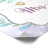 ミッ恋しく思ト・マーメイドブライダルシャワーのサインの装飾 ポスター (角)