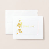 ミッ恋しく思10代のズのページェント写真Orchid Thank You 箔カード (封筒付き正面)