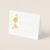 ミッ恋しく思10代のズのページェント写真Orchid Thank You 箔カード (正面)