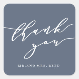 ミッ感謝していトミセスの汚い青 スクエアシール