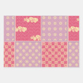 ミッ日本のクパターン ラッピングペーパーシート (正面)