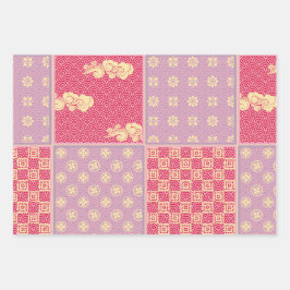 ミッ日本のクパターン ラッピングペーパーシート