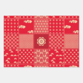 ミッ日本のクパターン ラッピングペーパーシート (正面)