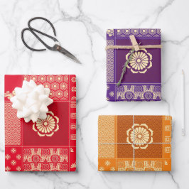 ミッ日本のクパターン ラッピングペーパーシート