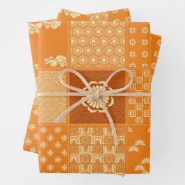 ミッ日本のクパターン ラッピングペーパーシート