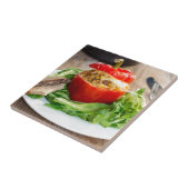 ミッ焼いたト詰まった・チーズ入りピーパー タイル (側面)