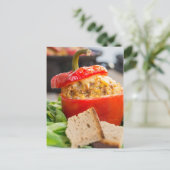 ミッ焼いたト詰まった・チーズ入りピーパー ポストカード (スタンド正面)