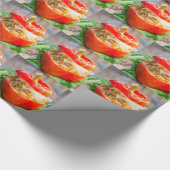 ミッ焼いたト詰まった・チーズ入りピーパー ラッピングペーパー (角)