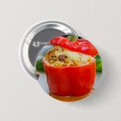 ミッ焼いたト詰まった・チーズ入りピーパー 缶バッジ (正面&裏面)