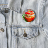 ミッ焼いたト詰まった・チーズ入りピーパー 缶バッジ (インサイチュ)