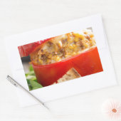 ミッ焼いたト詰まった・チーズ入りピーパー 長方形シール (封筒)